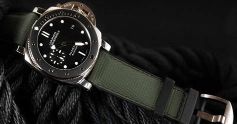 panerai straps rubber|original panerai rubber strap.